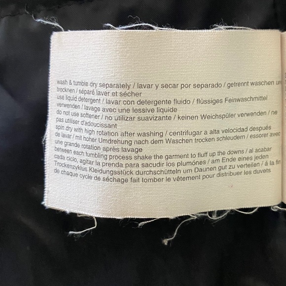 Esprit black down puffer coat removable fur collar - Picture 11 of 15